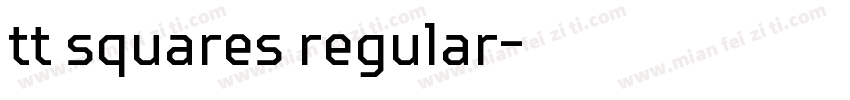 tt squares regular字体转换
